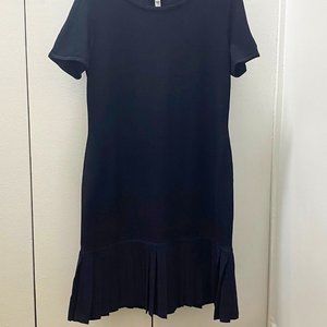 St. John Sport black dress, pleat bottom